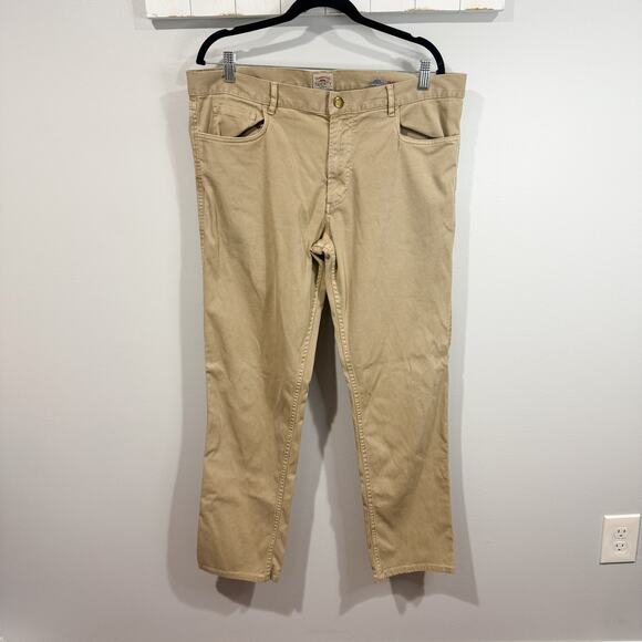 Faherty Stretch Terry 5-Pocket Pants Desert Khaki 36x30 - Picture 1 of 5